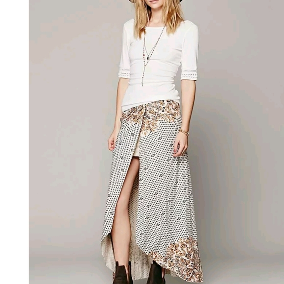 Free People Dresses & Skirts - Free People Print Column Maxi Skirt